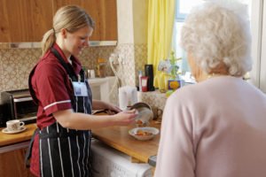 carer and elderly lady