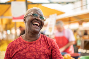 Happy Senior African Ethnicity Woman Portrait